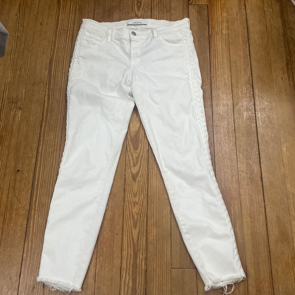 J brand white jeans